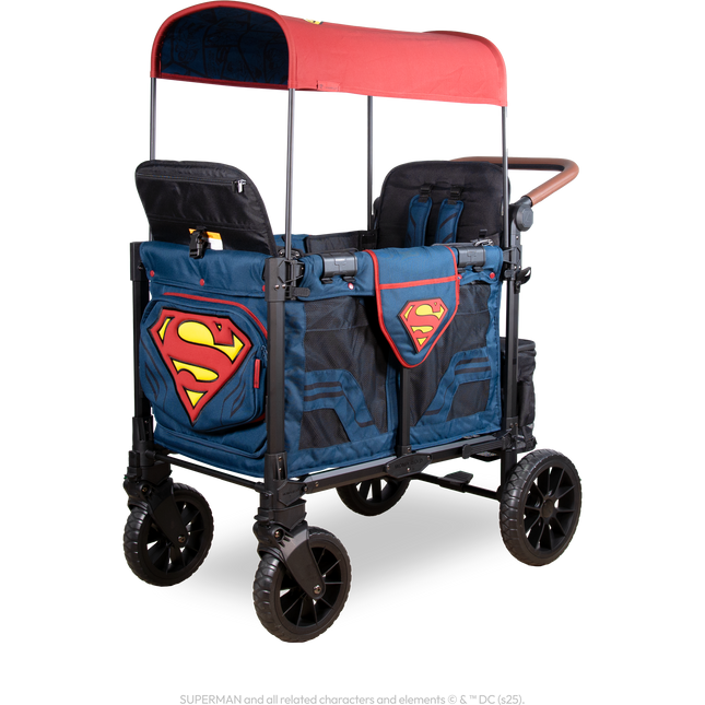 WonderFold Superman Luxe Pro Stroller Wagon (2 Seater)