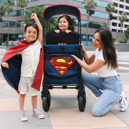 WonderFold Superman Luxe Pro Stroller Wagon (2 Seater)