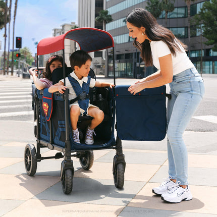WonderFold Superman Luxe Pro Stroller Wagon (2 Seater)