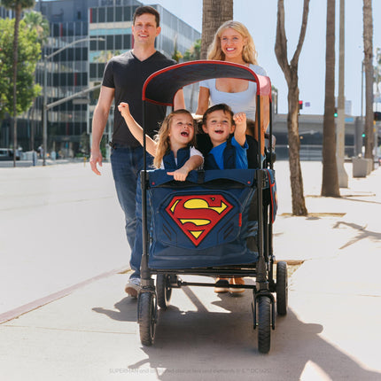 WonderFold Superman Luxe Pro Stroller Wagon (4-Seater)