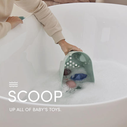 Shnuggle Bathtime Essentials Bundle | Baby Bath, Rinse Jug, Ellie Toy Scoop, Toy Boats & Squishy Changing Mat | Taupe