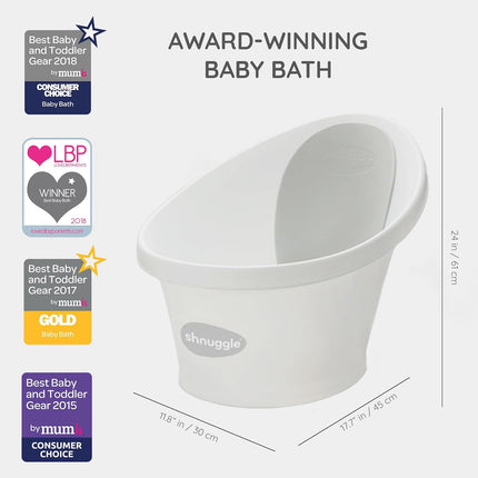 Shnuggle Bath & Change Bundle: Baby Bath & Changing Bundle + Accessories - 6-Piece Set