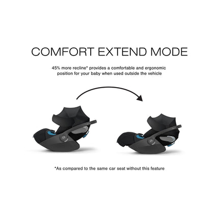 Cybex Cloud T Comfort Extend Infant Car Seat with SensorSafe