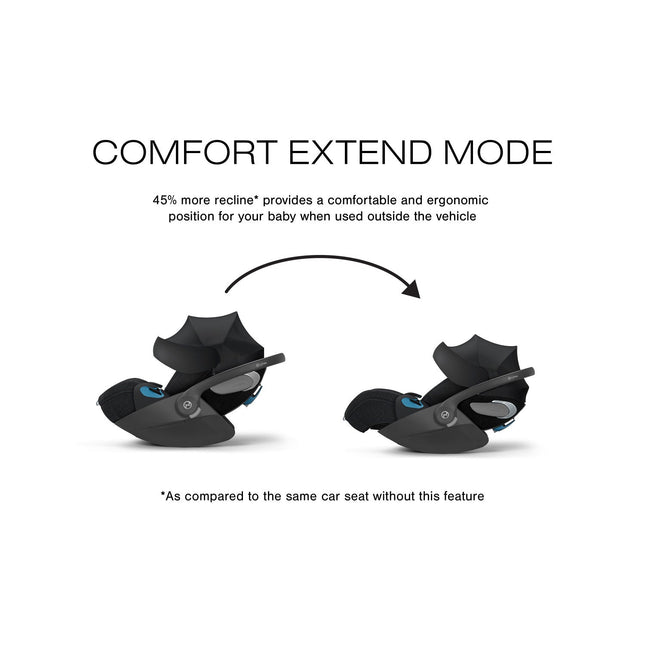 Cybex Cloud T Comfort Extend Infant Car Seat with SensorSafe