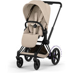 Matte Black Frame/Cozy Beige Lux Seat