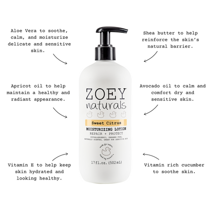 Zoey Naturals Sweet Citrus Lotion