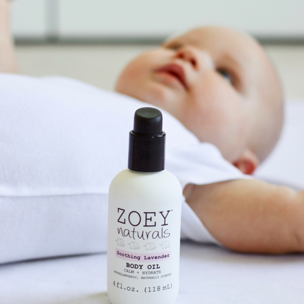 Zoey Naturals Soothing Lavender Body Oil for Babies