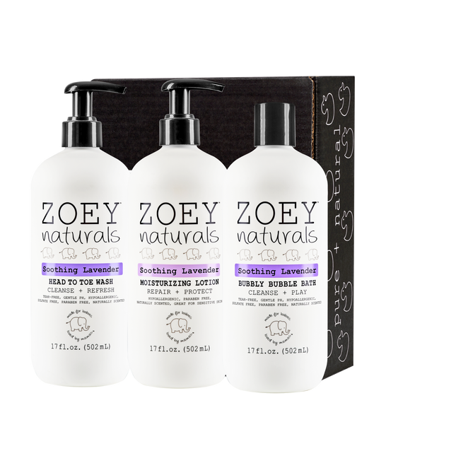 Zoey Naturals Soothing Lavender Bath Bundle