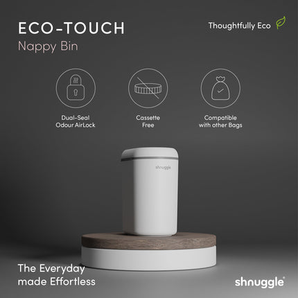 Shnuggle Changing Essentials Kit: Shnuggle Changing Mat + Diaper Pail + Liners
