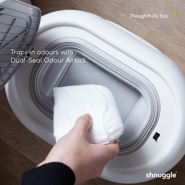 Shnuggle Changing Essentials Kit: Shnuggle Changing Mat + Diaper Pail + Liners