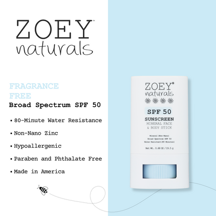 Zoey Naturals Zoey Naturals SPF 50 Mineral Sunscreen Stick