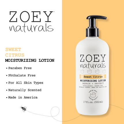 Zoey Naturals Sweet Citrus Lotion