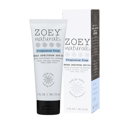 Zoey Naturals Zoey Naturals SPF 50+ Sheer Finish Mineral Sunscreen for Kids 3 oz