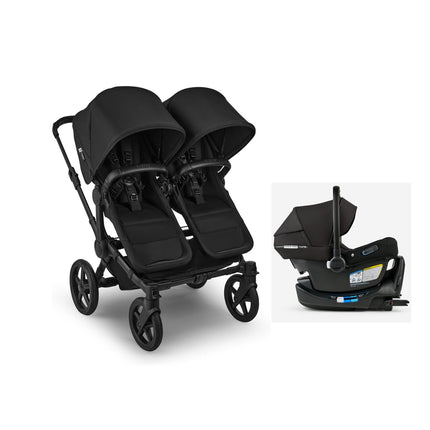 Bugaboo Donkey 6 Twin + Turtle Air Shield Twin Travel System stroller and car seat travel system