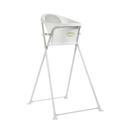 Shnuggle Baby Bath and Foldable Stand in White/grey