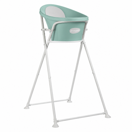 Shnuggle Baby Bath and Foldable Stand in Eucalyptus