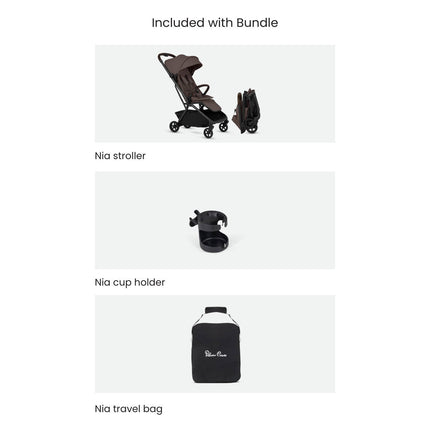 Silver Cross Nia Compact Travel Stroller Bundle