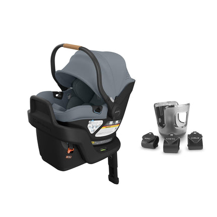 UPPAbaby Vista V3 Double + RumbleSeat V3 + Aria V2 Travel System stroller and car seat travel system